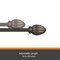 Kenney Mfg Kenney Oil Rubbed Bronze Fast Fit Bailey Curtain Rod 36 in. L X 66 in. L KN75246 - alternate 4